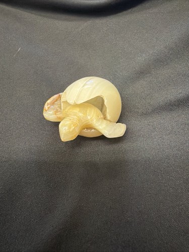 Hand carved stone agate - carved,