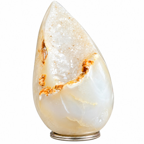Polished agate druzy crystal - polished,