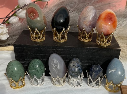 Various gemstone shaped eggs - gemstone,