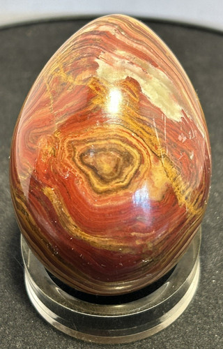Polished banded agate egg - polished,