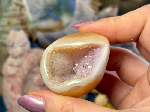 Amethyst druzy agate egg - druzy,