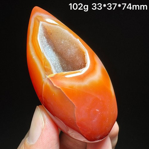 102g natural red geode - natural,