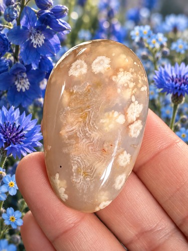 Flower petal agate crystal - ,